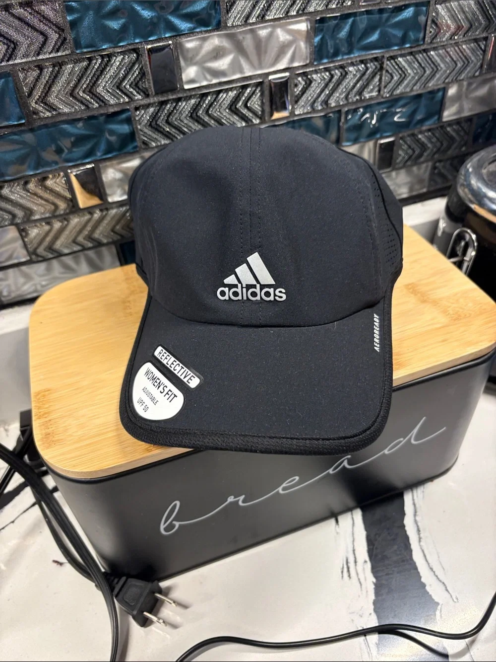 adidas Black Women's Reflective Running Cap